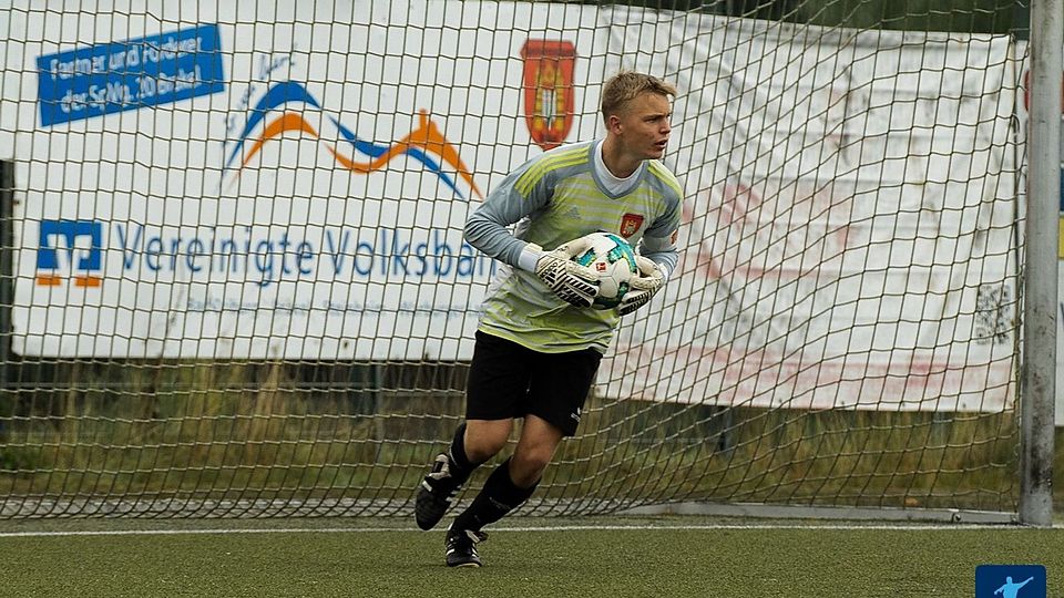 Brakels Torwart und Kapitän Sebastian Mann zog mit seinen U17-Teamkollegen in das Achtelfinale des Westfalenpokals ein.