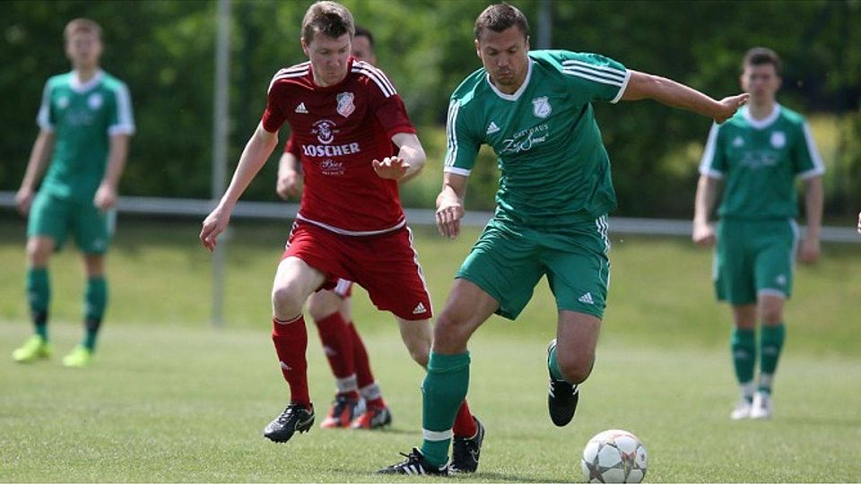 Abschied im Sommer: Oliver Wurzba­cher (grün) verlässt den TSV. F: Ralf Rödel
