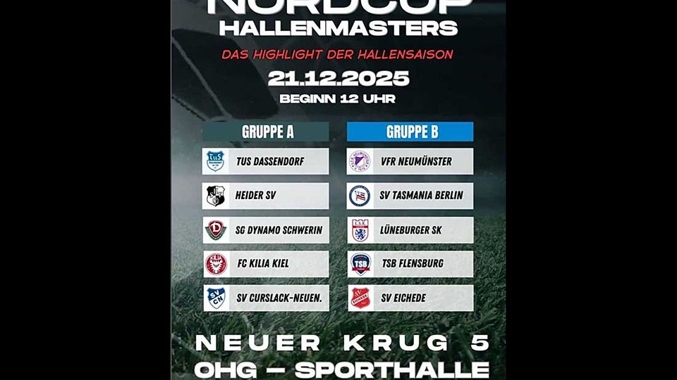 Plakat 1. Nordcup-Hallenmasters.