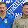 Trainer Özkan Karaman (rechts) und Co-Trainer André Kölz (links) bleiben dem WF Klingen auch in der nächsten Saison erhalten.  Foto: Christoph Knopp