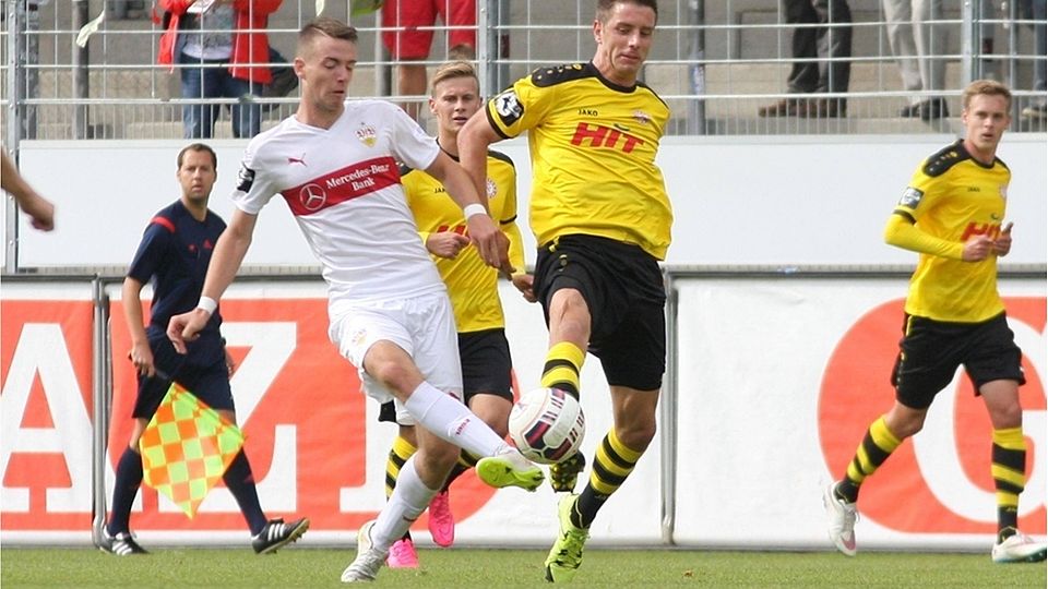Zeigte sich in den letzten Wochen in starker Form für den VfB Stuttgart II: Max Beuschkow.Foto: Lommel