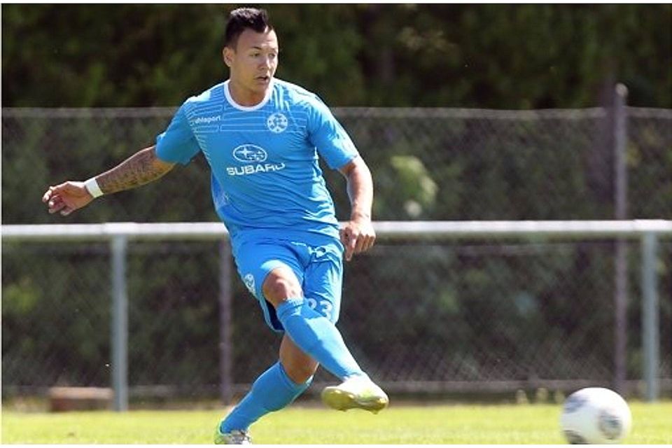 Daniel Kaiser erzielt in Erfurt den Führungstreffer der Kickers. Foto: Pressefoto Baumann Daniel Kaiser erzielt in Erfurt den Führungstreffer der Kickers. Foto: Pressefoto Baumann