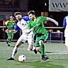 Keine Chance für den 1. FC II: Grainau, hier mit Christoph Elsner (grünes Trikot), hat den Lauf von Selevedin Mesanovic (l.) und Co. beendet.