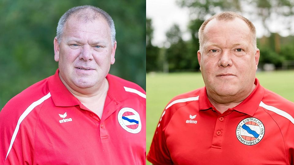 Trainer Meik Brusberg und sein Co-Trainer Matthias Cohrs waren lange als Co-Trainer und Betreuer der ersten Immenbecker Herrenmannschaft unterwegs. 