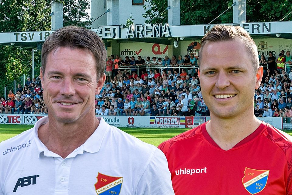 Frank Wiblishauser hört im Sommer als Trainer des TSV Kottern auf, Martin Dausch (rechts) wird sein Nachfolger.