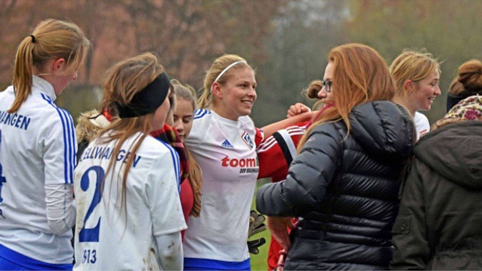 Haben gut lachen: Die Frauen des FC Ellwangen sind sehr gut in die neue Liga gestartet. F: Thomas Langer