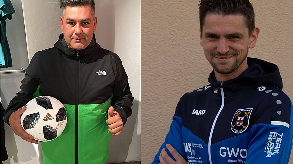 Der neue Trainer Enes Dizdarevic (links auf dem Bild) und der bisherige Trainer Vincenzo Galvano