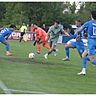 Der TSV Gau-Odernheim (hier das Tor zum 1:2 gegen den FC Emmelshausen mit Noah Juricinec, Keita Kinoshita, Torwart Maximilian Krapf, Torschütze Christopher Hahn, Dustin Zahnen und, Linus Wimmer, v.l.n.r.). 	Foto: Axel Schmitz/pakalski-press