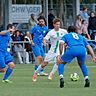 Drei gegen einen (von links): Die Ober-Ramstädter Jens Wissel, Mehmet Yilmaz und Emre Erol können Tim Luca Wilfer trotzdem nicht stoppen. 	Foto: Peter Henrich