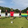 Michael Fischer, Co-Trainer Claus Alkofer, Simon Sigl, Spielertrainer Bastian Schöppl und Blazej Majewski (von links) wollen mit dem SC Sinzing nach dem Aufstieg in die Kreisliga für Furore sorgen.