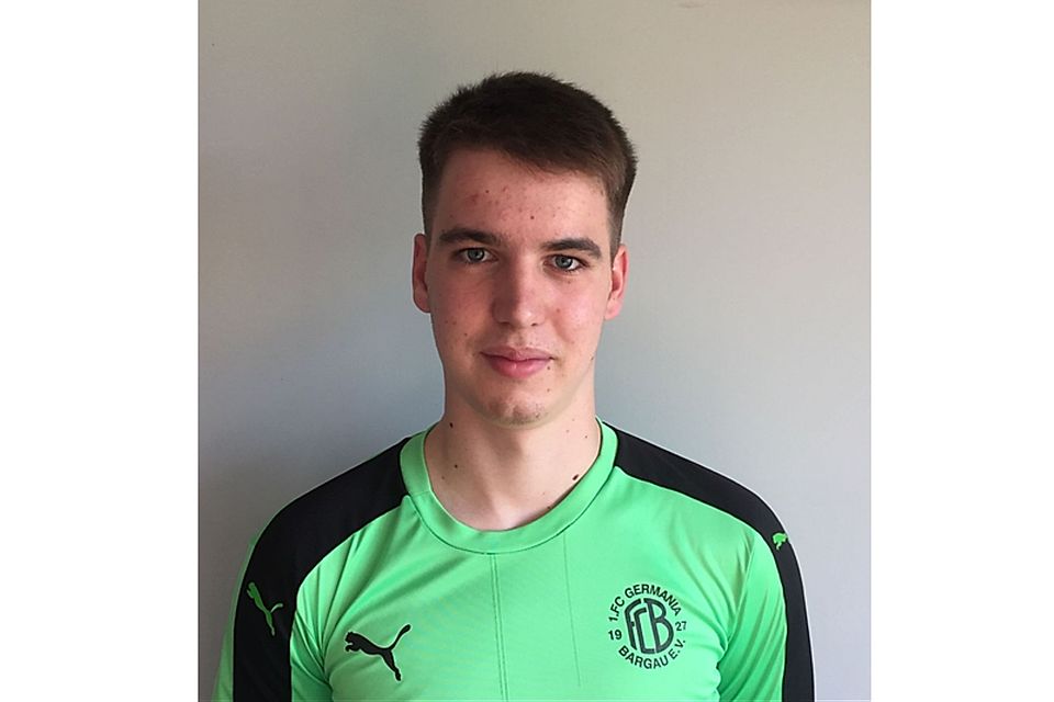 Ein junger Mann, den es hernazuführen gilt: Marius Lingnau, Torhüter beim 1. FC Germania Bargau.
