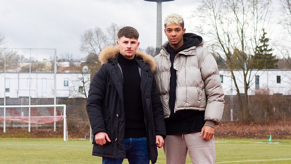 Zwei Winterverstärkungen für die U21 des SSV Jahn Regensburg: Amiro Amadou (rechts) und Ajdin Bajric.
