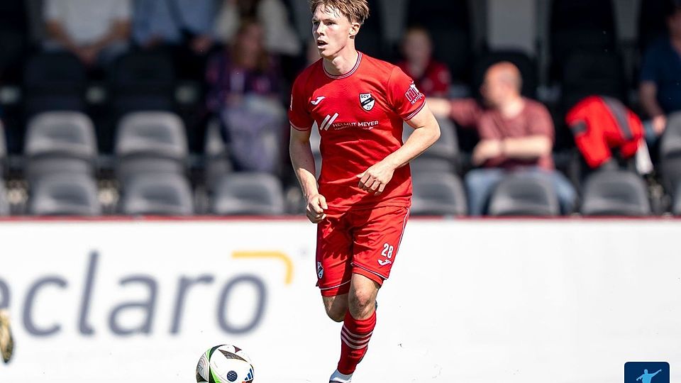 Konstantin Gerhardt kam in seiner Debütsaison 13-mal in der 3. Liga zum Einsatz.
