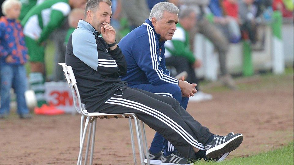 Gefordert, das Team in die Erfolgsspur zurückzuführen: Chefcoach Djuradj Vasic (r.) und Co-Trainer Ermin Melunovic. Foto: Tom Klein