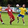 Ein heißes Aufstiegsduell liefern sich der SCF mit Spielertrainer Patrick Lapper und Überacker mit Spielertrainer Sebastian heiß (l.).