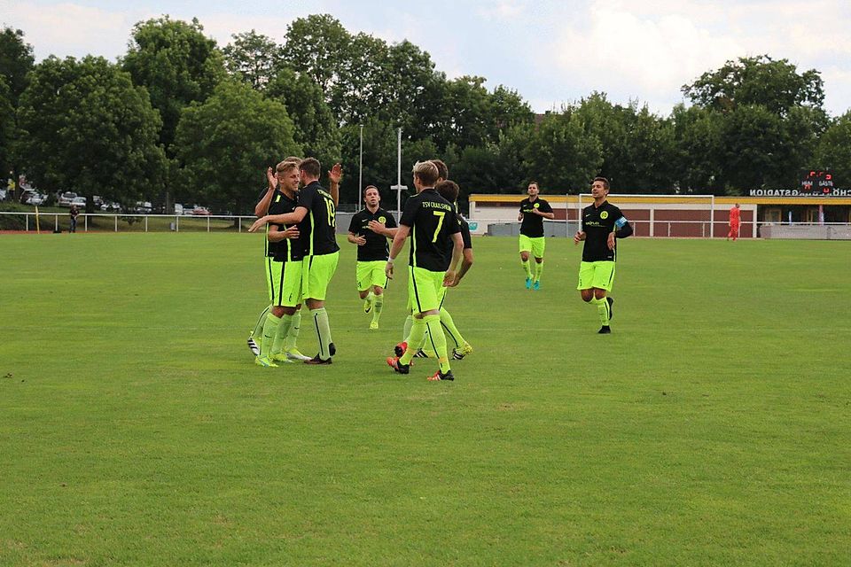 Die Horaffen haben viel Grund zur Freude: Der TSV Crailsheim hat diese Saison vier Pflichtspiele absolviert und alle vier gewonnen.  Foto: Joachim Mayershofer