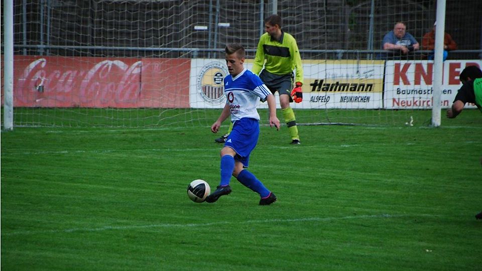 F: SC Neukirchen Jan-Niklas Brandner zeigte gegen die FSG Efze wie schon gegen den FC Edermünde in der Vorwoche eine sehr starke Leistung und setzte seine Mitspieler immer wieder gut in Szene.