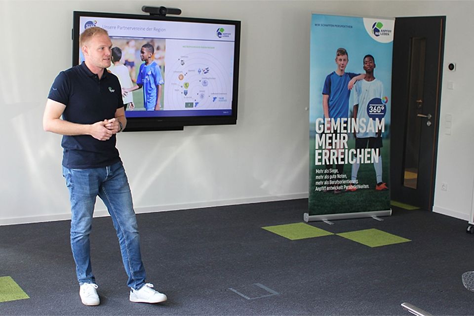 Projektleiter Patrick Maurer, bei der Auftaktveranstaltung.