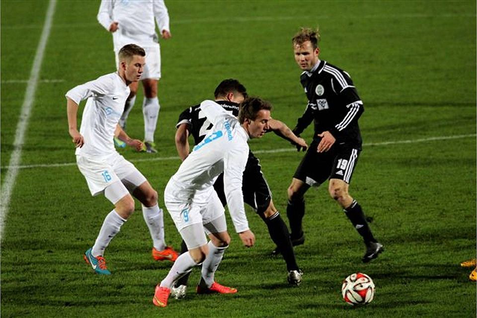 Szene aus dem Hinspiel, in dem die Sandersdorfer 6:2 gewannen. Foto: Bär