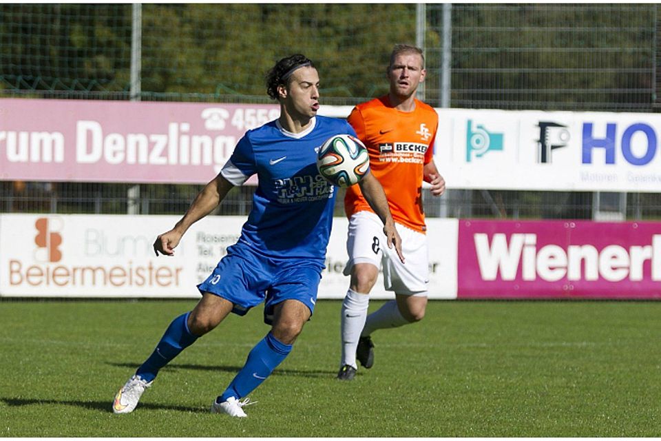 Vorteil Weil? Imad Kassem-Saad, im Hinspiel beim FC Denzlingen (im Hintergrund Frank Lengner) | Foto: Daniel Fleig