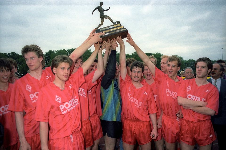 Die Werder Bremen Amateure jubelten 1991.