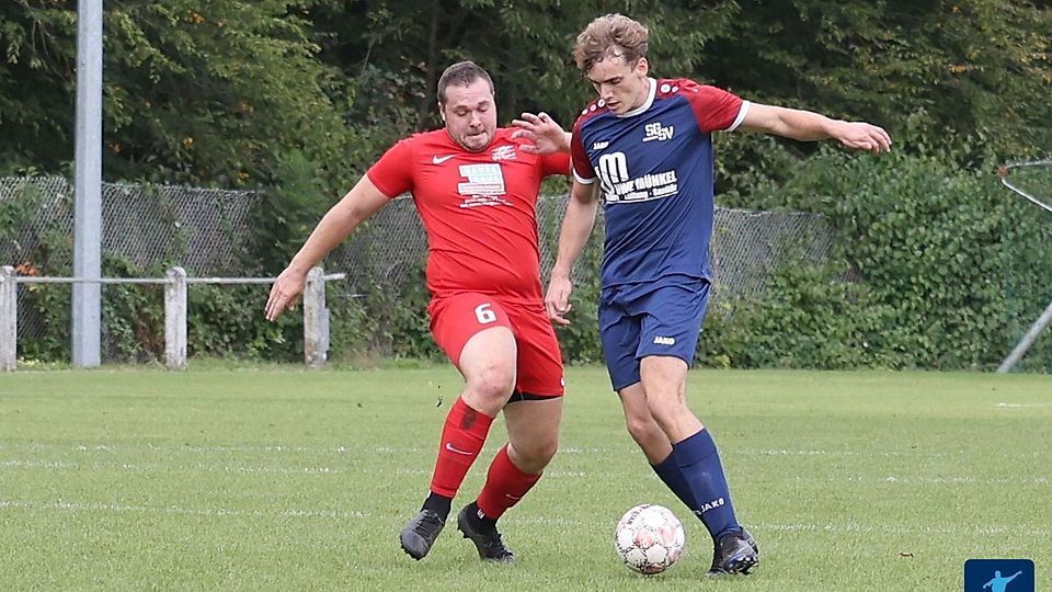 Die SG Kirchardt (rot) hat sich reingebissen in die Landesliga Rhein-Neckar.