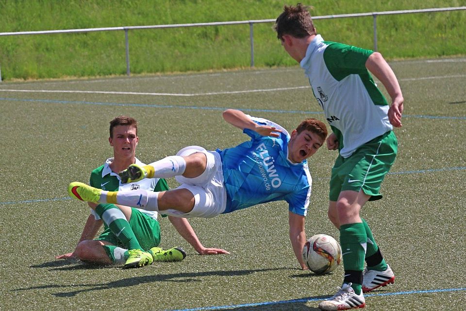 Zuzenhausen (grün-weiß) spielt in der kommenden Runde in der A-Junioren Verbandsliga, Pfaffengrund/Eppelheim in der A-Junioren Landesliga Rhein-Neckar. F: Jacksch