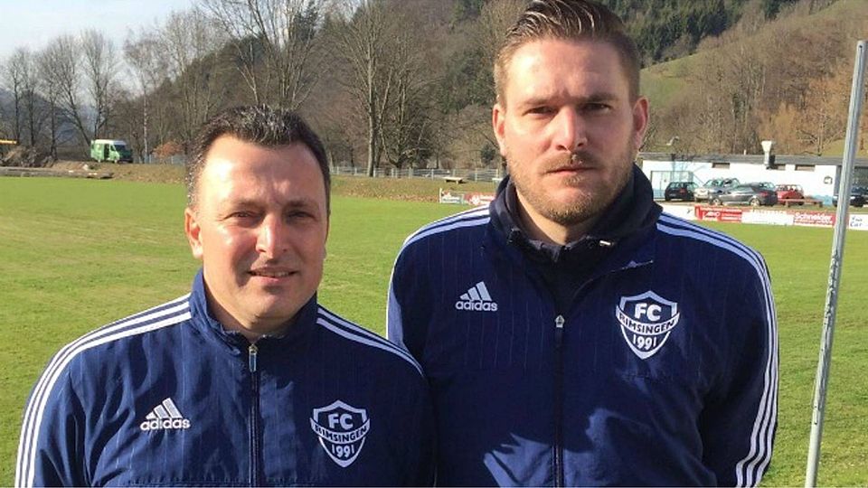 Ab kommender Saison da neue Trainergespann beim FC Rimsingen: Raffaele Perrone (links) und Patrick Sitterle | Foto: Verein