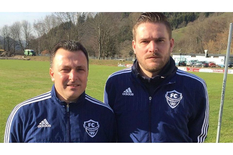 Ab kommender Saison da neue Trainergespann beim FC Rimsingen: Raffaele Perrone (links) und Patrick Sitterle | Foto: Verein