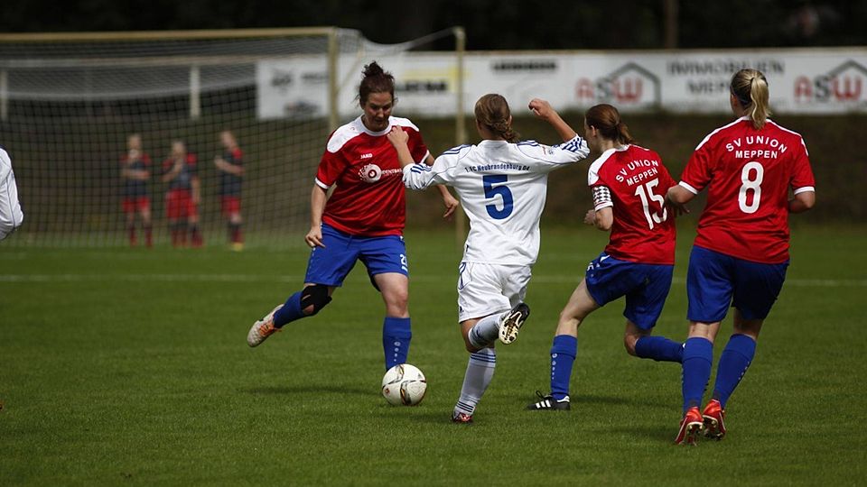 In der ersten Runde hatte Union Meppen den 1. FC Neubrandenburg ausgeschaltet. Foto: Lars Schröer