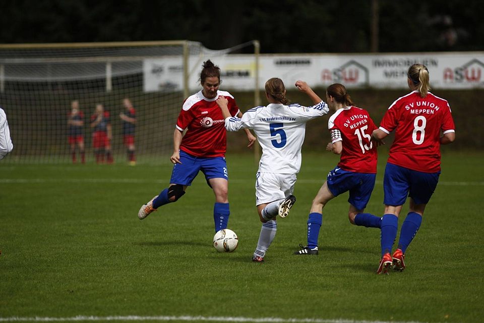 In der ersten Runde hatte Union Meppen den 1. FC Neubrandenburg ausgeschaltet. Foto: Lars Schröer