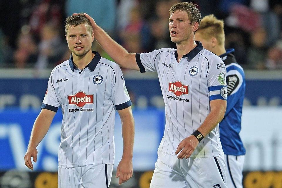 Seine schönste Zeit hatte Julian Börner (links) bei Arminia Bielefeld - hier mit Fabian Klos.