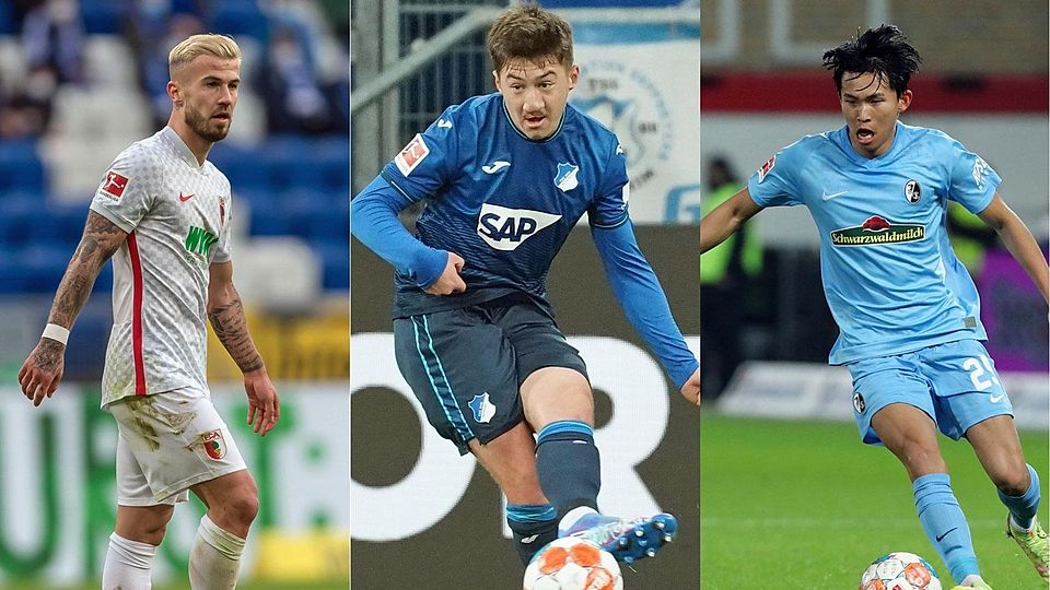 Niklas Dorsch (li.), Angelo Stiller und Woo-yeong Jeong (r.) haben in der 1. Bundesliga inzwischen Fuß gefasst.