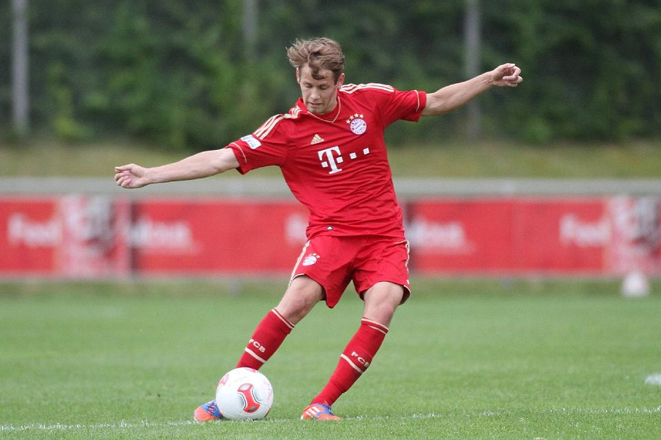 Fabian Hürzeler im Juli 2021, zu Beginn seiner letzten Saison im Trikot des FC Bayern.