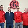 Von links: 1. Vorsitzender Jeremias George, Maximilian Witzel, Reserve-Trainer Manuel George und Abteilungsleiter Joachim Thümmler.