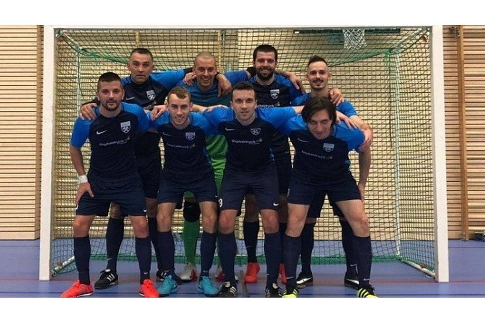 Die aktuelle Futsal-Mannschaft des TV Wackersdorf. F: Radisavljevic