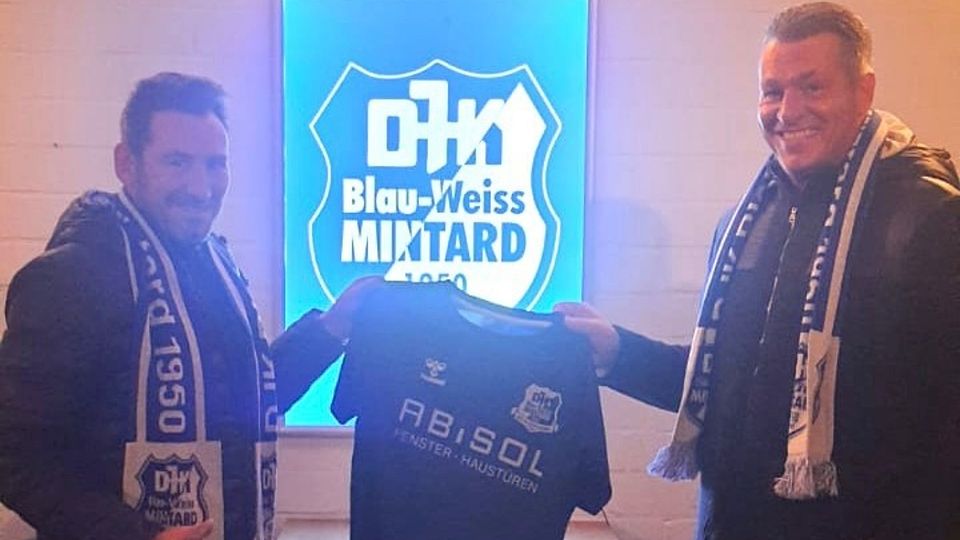Guido Contrino (r.) wird neuer Trainer der DJK Blau-Weiß Mintard.
