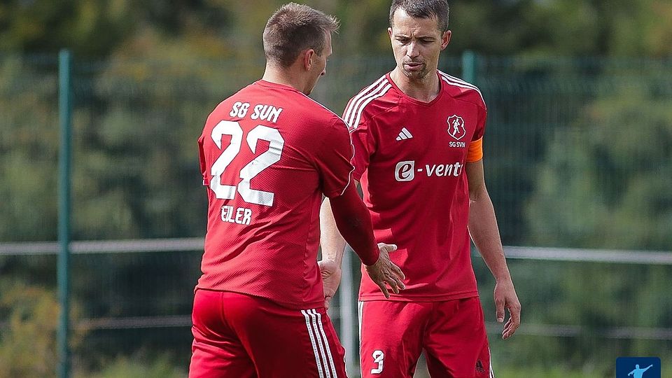 Törjäger Manuel Euler (links) und Kapitän Julian Boxleitner empfangen am Sonntag den BC Außernzell zum Topspiel in der A-Klasse Grafenau