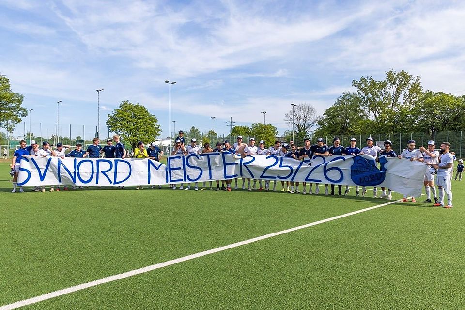 Der SV Nord feierte am 28. Spieltag nach einem 9:0-Heimsieg den Aufstieg in die Landesliga.