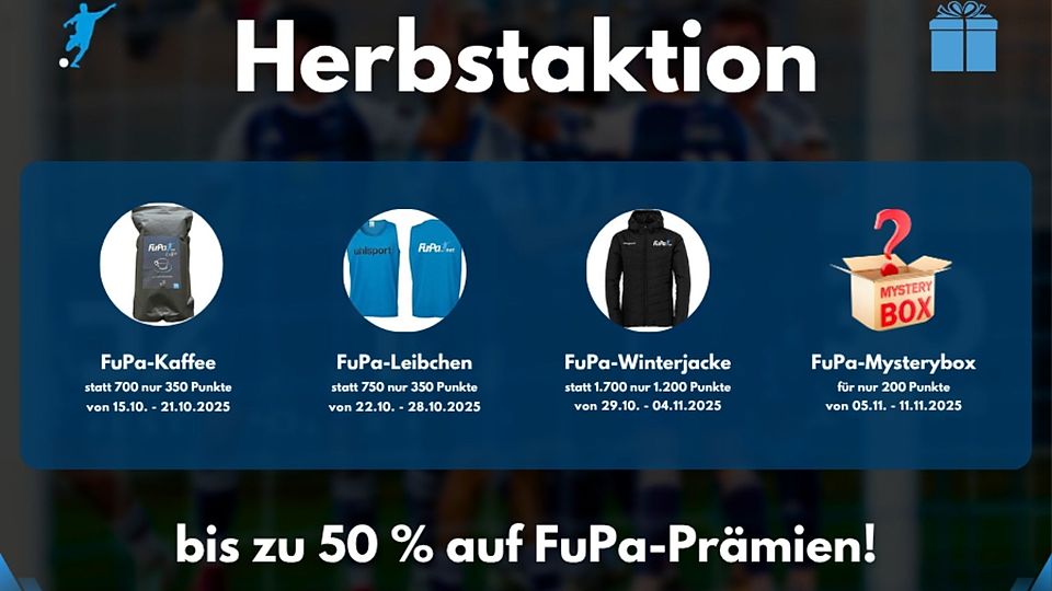Hier der Fahrplan: Auch die nächsten vier Wochen stehen im Zeichen unserer Herbstaktion.