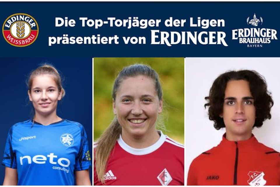 Lena Zaindl (Mittte) und Kira Winter (li.) führen gemeinsam mit Serena Klug (leider noch kein Foto) die Torjägerinnenliste an. Marlene Ritzmann (r.) lauert mit zwölf Toren auf Rang vier.