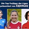 Lena Zaindl (Mittte) und Kira Winter (li.) führen gemeinsam mit Serena Klug (leider noch kein Foto) die Torjägerinnenliste an. Marlene Ritzmann (r.) lauert mit zwölf Toren auf Rang vier.