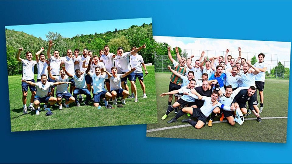 Die erste und zweite Mannschaft des SC Stammheim werden Meister ihrer Staffeln. Fotos: Günter Bergmann / Collage FuPa Stuttgart