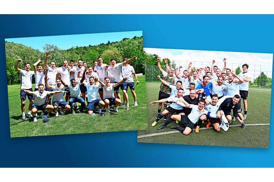 Die erste und zweite Mannschaft des SC Stammheim werden Meister ihrer Staffeln. Fotos: Günter Bergmann / Collage FuPa Stuttgart