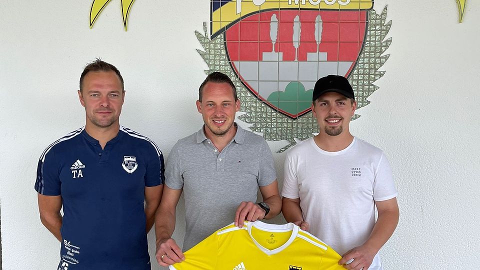 Der sportliche Leiter Tobias Aschenbrenner (links) mit dem künftigen Trainerduo Christian Loidl und Alexander Karl.