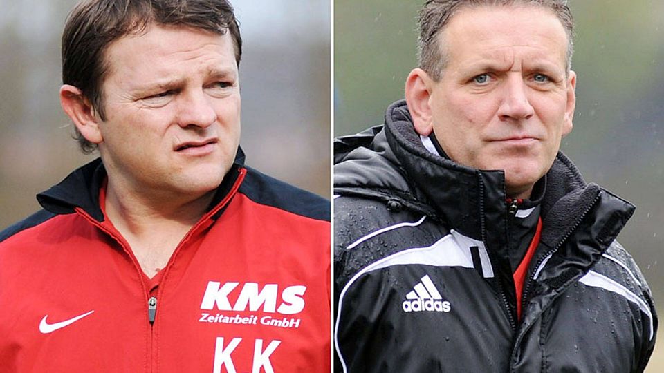 Auf Kreso Kavacec (links) folgt auf der Trainerbank des FC Donauwörth künftig Jens Meckert.