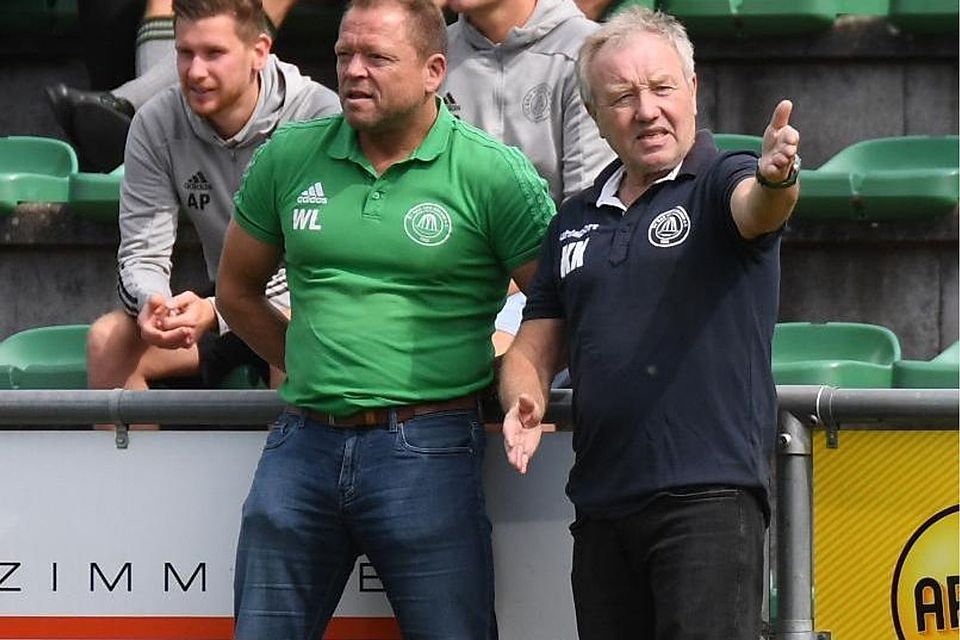 Der Heilbrunner Headcoach Walter Lang (li.) und Klaus Kronschnabl