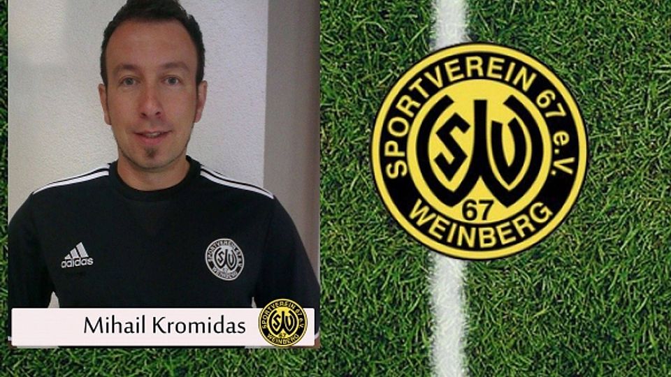 Nur noch bis Saisonende ist Mihail Kromidas Trainer des SV 67 Weinberg (Grafik: FuPa Mittelfranken).