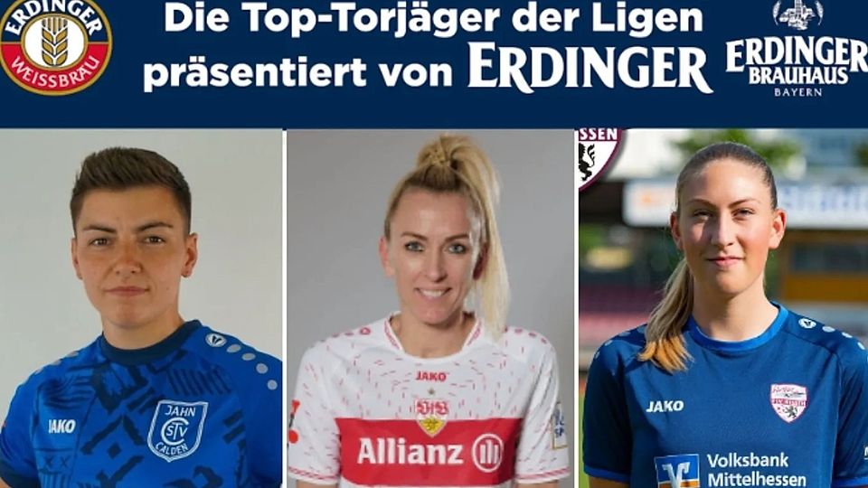 Mandy Islacker (m.) führt weiter vor Hildebrandt (l.). Maier holt auf (r.).