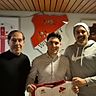 Asbet Asa (sportlicher Leiter), Luka Petrovic (Neuzugang vom Kehler FV), Adrian Heck (Spielausschuss Vorsitzender)